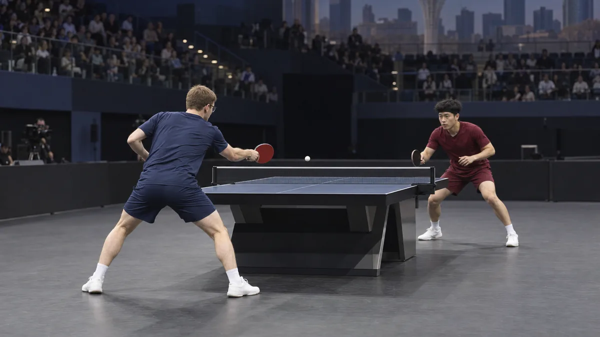 Alexis Lebrun face à Dang Qiu en finale du WTT Star Contender d’Astana 2026