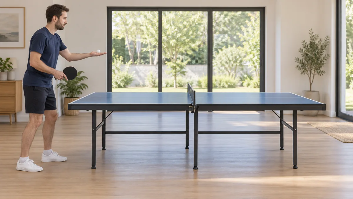 Position réglementaire de départ pour appliquer la règle du service au ping-pong