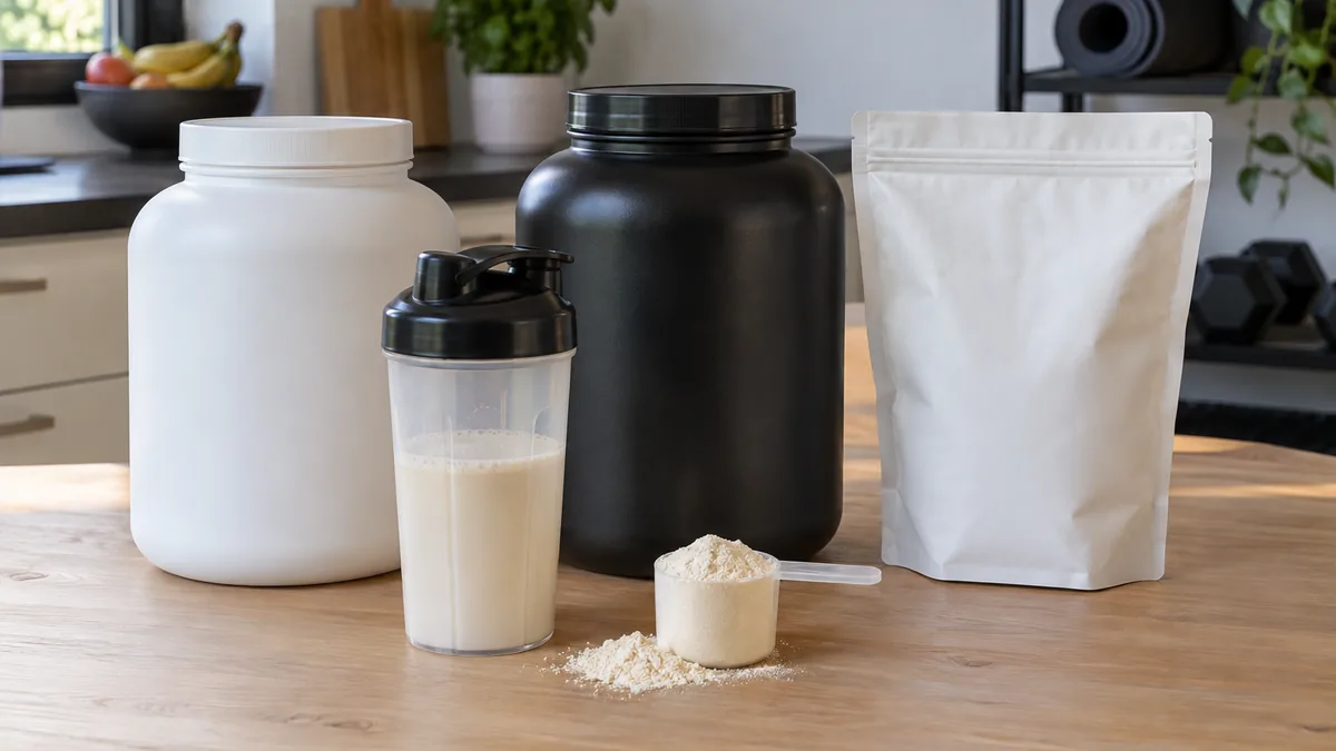Comparatif de trois whey protéinées pour la prise de masse