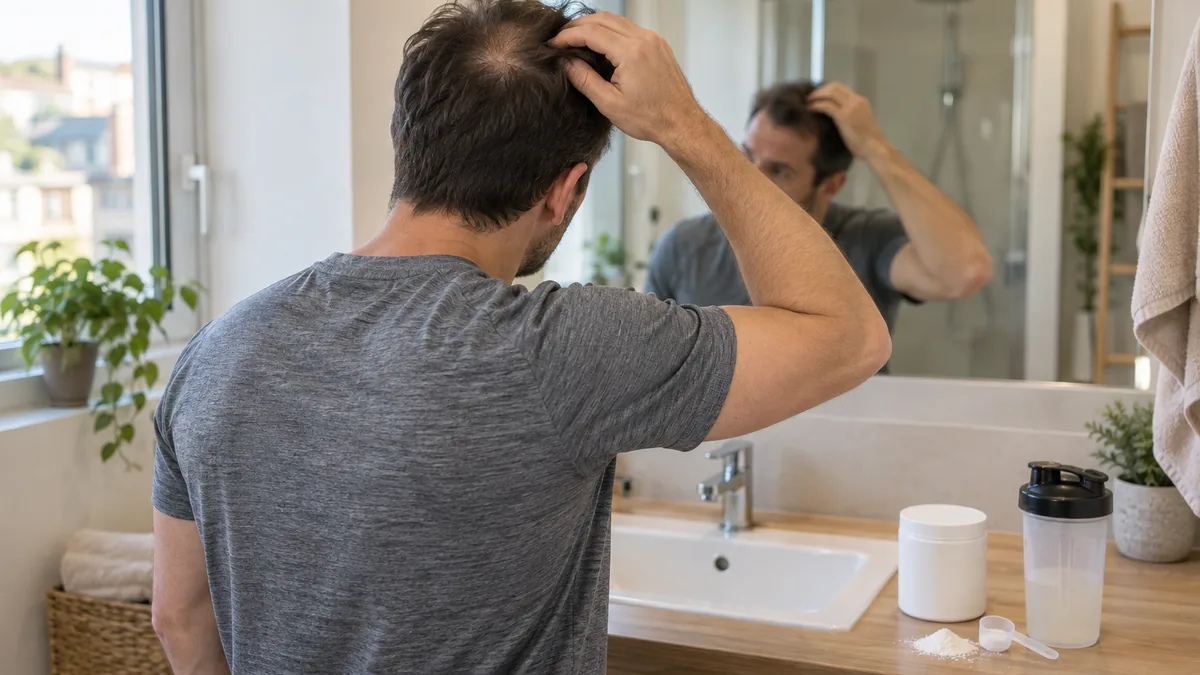 Créatine et analyse du risque de perte de cheveux