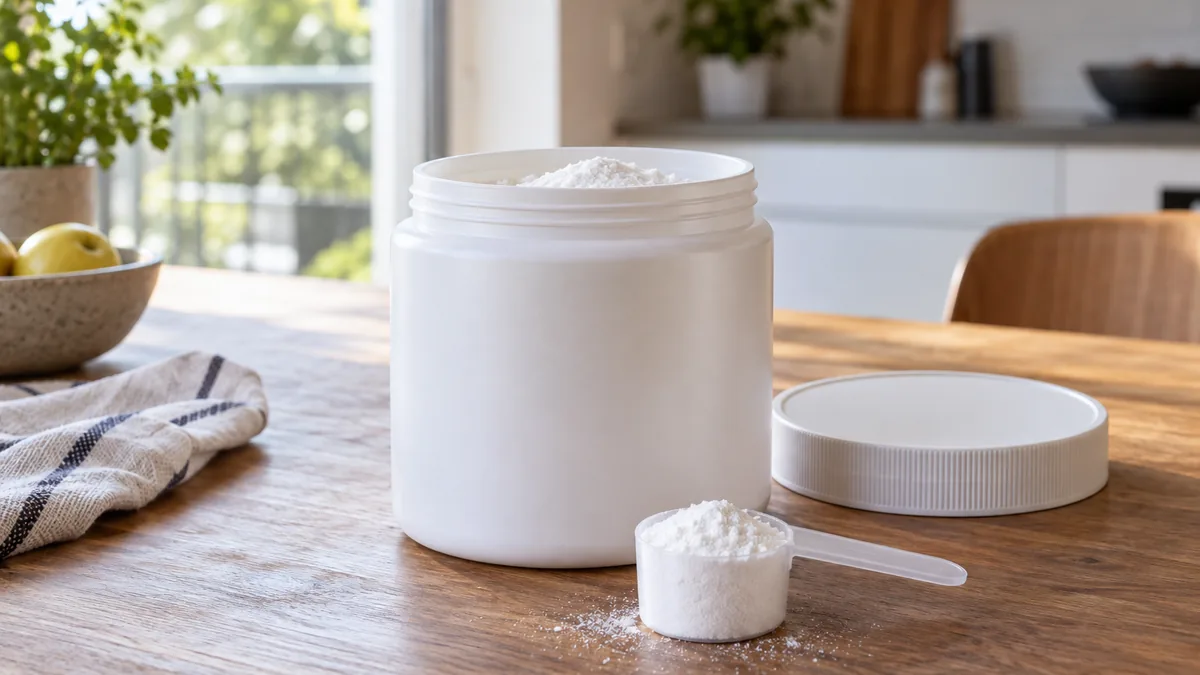 Créatine Creapure Prozis en poudre dans un pot de 300 g