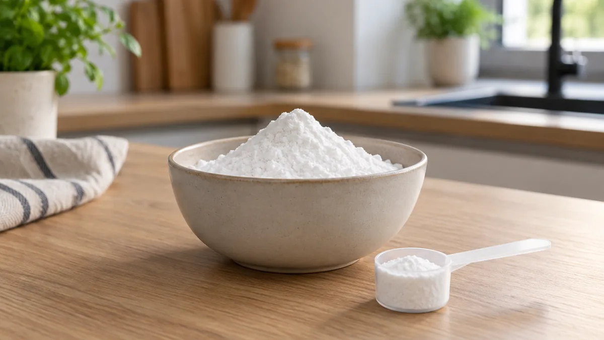 Poudre de créatine vegan monohydrate avec une dosette