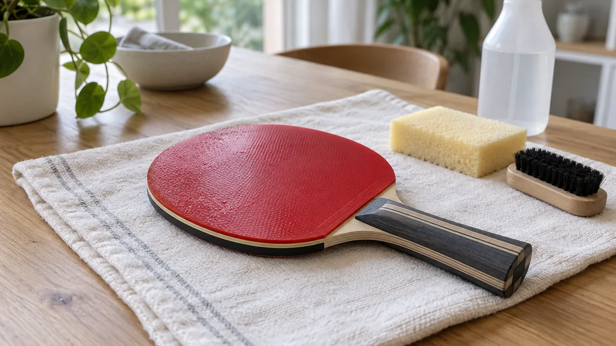 Entretien du revêtement d’une raquette de tennis de table