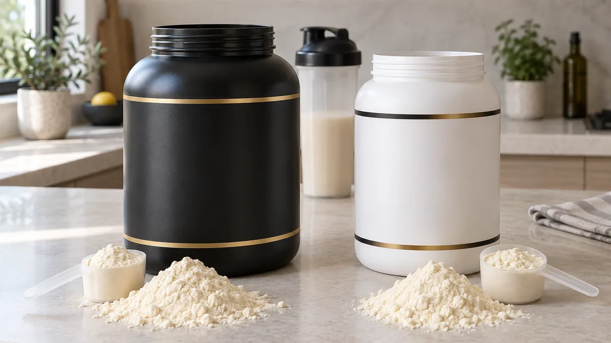Comparaison des poudres Optimum Nutrition Gold Standard Whey et Isolate