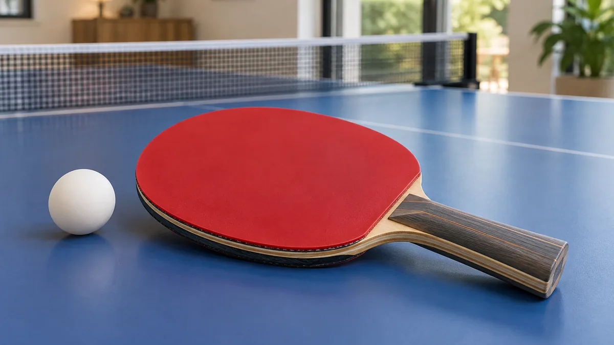 Raquette ping pong pro avec bois carbone et revêtements offensifs