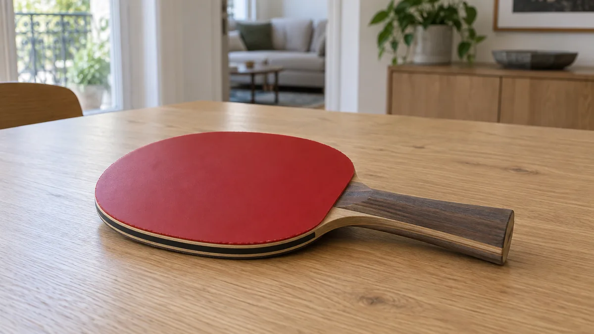 Raquette de ping pong Stiga Pro Carbon Plus avec palette et manche visibles