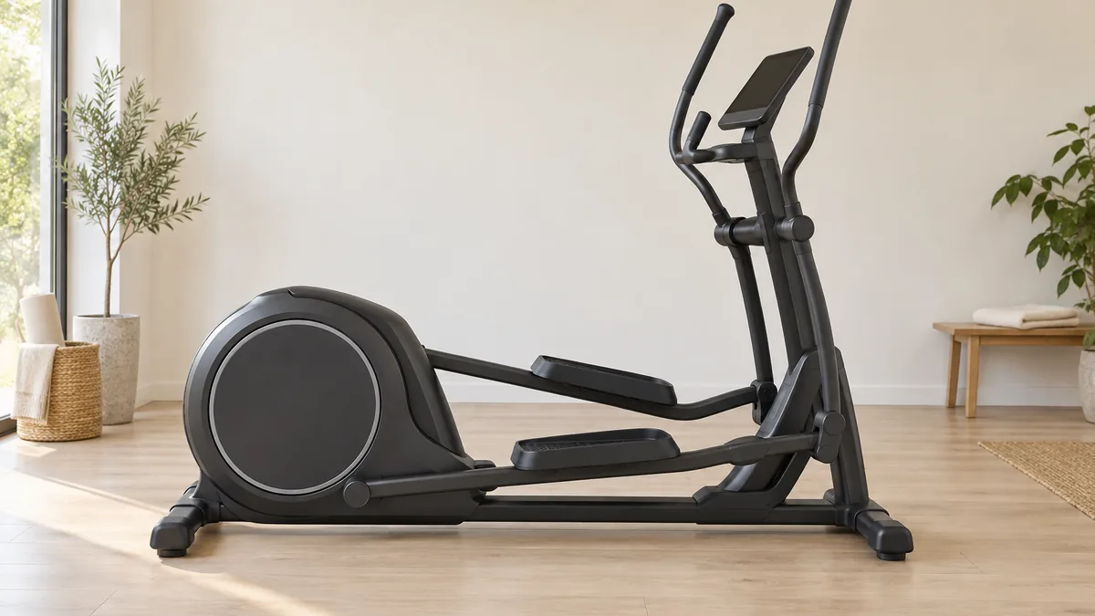 Vélo elliptique Domyos EL540 auto-alimenté vu de profil