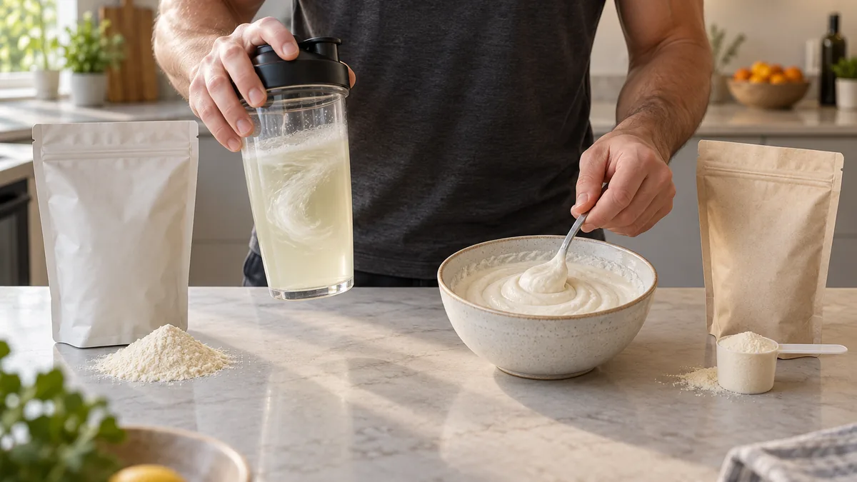 Comparatif de la digestion de la whey et de la protéine caséine